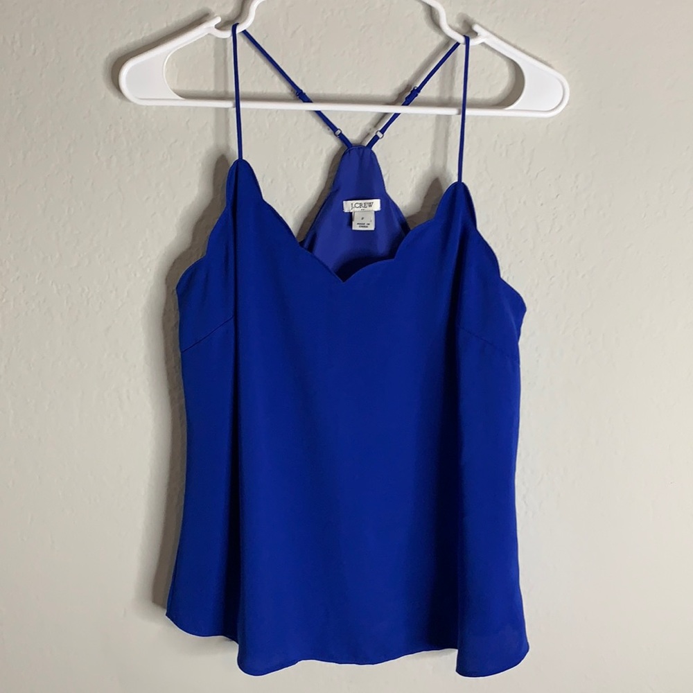 Blue J. Crew sleeveless blouse